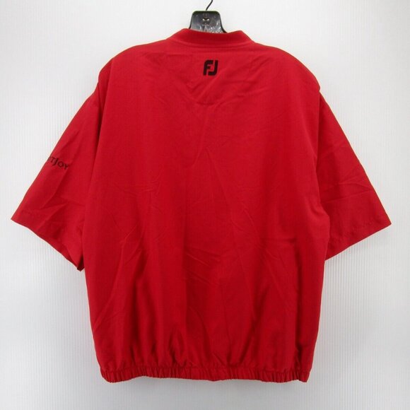 FootJoy Jacket Medium FJ Golf Windbreaker Pullover Logo Elastic Waist - Picture 7 of 11